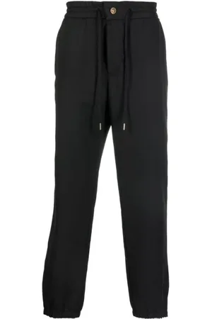VERSACE Bukser, Herre, Sort, M, Polyester, Herre Nero Joggers - Størrelse 48
