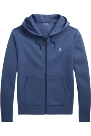 Ralph Lauren Sweathshirts & Hoodies, Herre, Blå, XL, Bomuld, Ralph Lauren Zip Hoodie