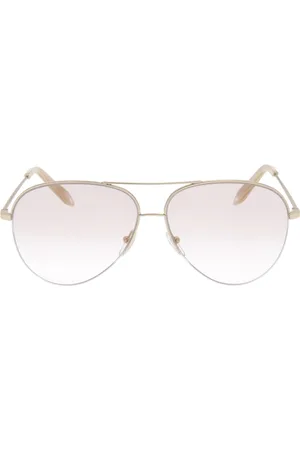 Victoria Beckham Tilbehør, Dame, , ONE SIZE, Uld, Aviator Clic Victoria Solbriller