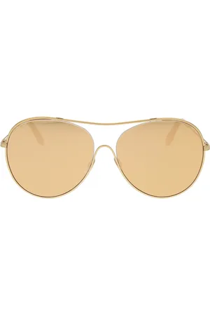 Victoria Beckham Tilbehør, Dame, Gul, ONE SIZE, Uld, Loop Round Solbriller