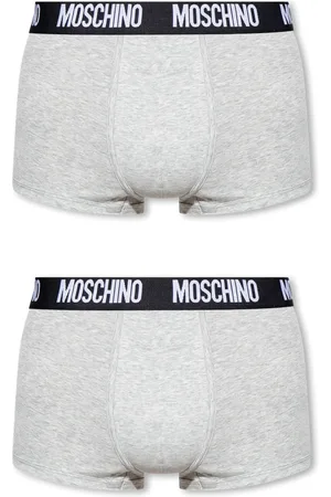 Moschino Undertøj, Herre, Grå, XS, Bomuld, 2-pak Supima® bomuld boxershorts