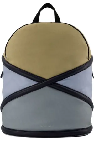 Alexander McQueen Taske, Herre, Flerfarvet, ONE SIZE, Læder, Multifarvet Læderrygsæk med Stil