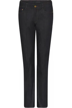 C.ro Jeans, Dame, Sort, XS, Bomuld, Emma Pin-Tuck Bukser - Indigo Blå