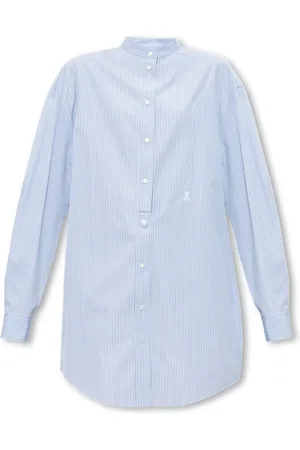 Jil Sander Bluser & Skjorter, Dame, Blå, M, Bomuld, Oversize Skjorte
