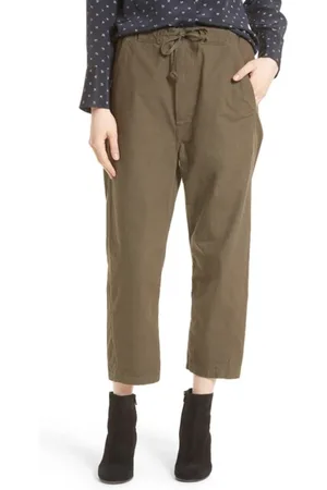 Vince Jeans, Dame, Grøn, W27, Bomuld, Utility Snørebukser