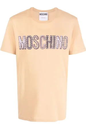 Moschino Top, Herre, , 2XL, Bomuld, Logo-Patch Bomuld T-shirt