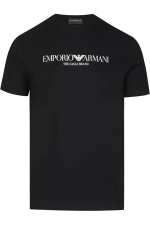Emporio Armani Top, Herre, Sort, S, Bomuld, Clic Logo T-Shirt