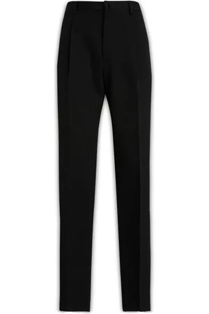 Lanvin Bukser, Herre, Sort, M, Uld, Slim-fit Bukser
