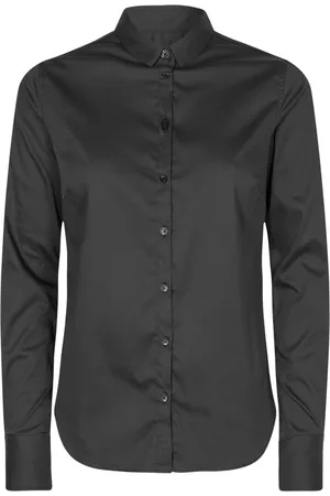 Mos Mosh Bluser & Skjorter, Dame, Sort, XS, Uld, Farverig Tilda Skjorte til Kvinder