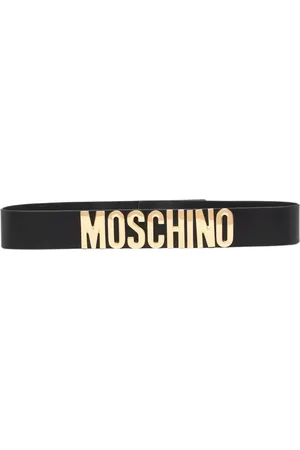 Moschino Tilbehør, Dame, Sort, XS, Læder, Sort Læderbælte