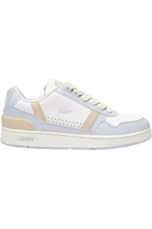 Lacoste Sko, Dame, Flerfarvet, 37 EU, Læder, T-Clip Læder Sneakers