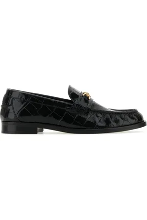 VERSACE Sko, Dame, Sort, 40 EU, Uld, Stilfulde Mokkasiner
