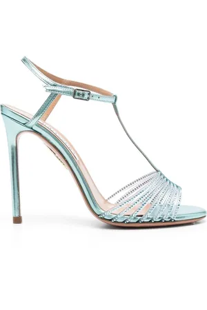Aquazzura Sko, Dame, Blå, 37 EU, Amore Mio 115mm Sandaler