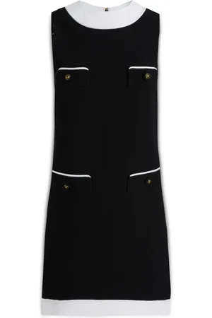 Moschino Kjole, Dame, Sort, S, Uld, Stilfulde Korte Kjoler til Kvinder