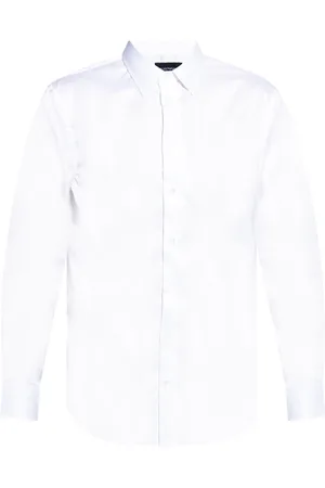 Emporio Armani Skjorte, Herre, Hvid, L, Bomuld, Bomuldsskjorte