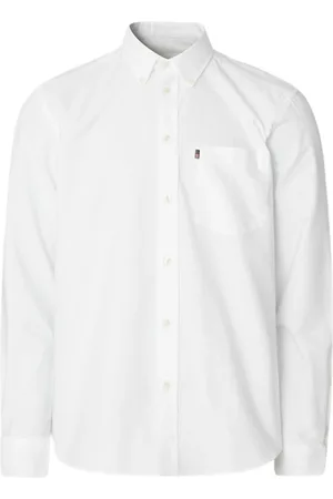 Lexington Skjorte, Herre, Hvid, XL, Bomuld, Hvid Casual Oxford Button-Down Skjorte