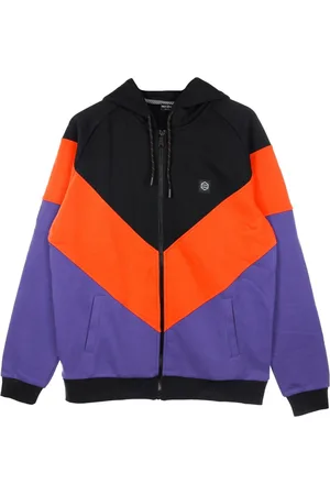 DOLLY NOIRE Sweathshirts & Hoodies, Herre, Sort, M, Letvægts Lynlås Hættetrøje