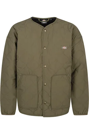 Dickies Jakke, Herre, Grøn, XL, Uld, Grøn Logo Jakke til Mænd