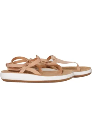 Ancient Greek Sandals Sko, Dame, Brun, 36 EU, Estia Comfortatural Flade Sandaler