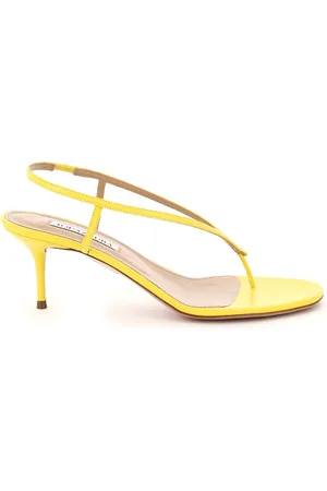 Aquazzura Sko, Dame, Gul, 37 EU, Højhælede sandaler