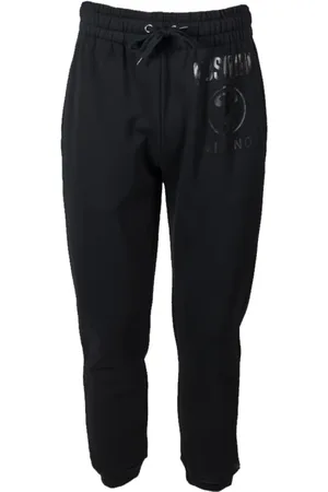 Moschino Bukser, Herre, Sort, XL, Bomuld, Dobbelt Spørgsmålstegn Sweatpants