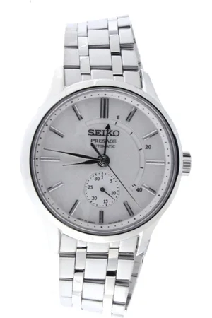 Seiko Tilbehør, Herre, Grå, ONE SIZE, Uld, Presage Japanese Garden Automatisk Ur