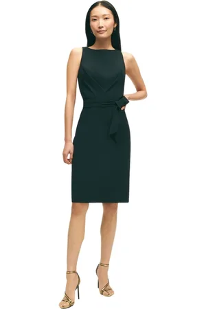 Brooks Brothers Kjole, Dame, Sort, XS, Polyester, Sort Stretch Polyester Crêpe Kjole