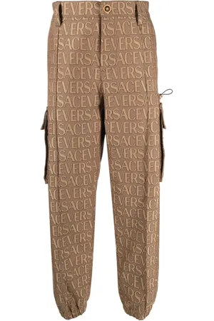 VERSACE Bukser, Herre, Brun, M, Bomuld, Informal Pant Techno Bukser