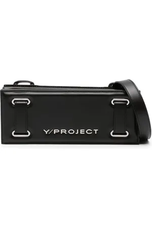 Y / PROJECT Taske, Dame, Sort, ONE SIZE, Uld, Sort Accordion Mini Taske med Plisseret Design