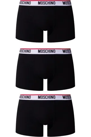 Moschino Undertøj, Herre, Sort, S, Tyl, Logo Boxers 3-Pakke