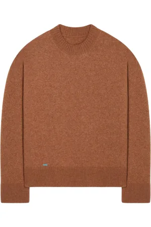 Alanui Strik, Dame, Brun, M, Finest Strik Rund-Hals Sweater