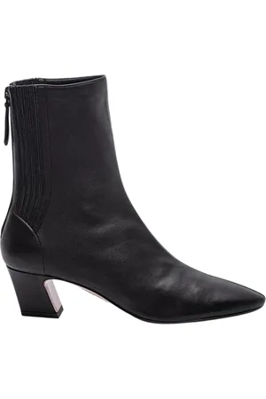 Aquazzura Sko, Dame, Sort, 39 1/2 EU, Læder, Nappa Læder Ankelstøvler