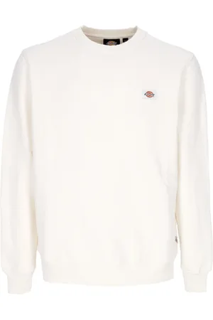 Dickies Sweathshirts & Hoodies, Herre, Hvid, L, Uld, Oakport Crewneck Sweater til mænd