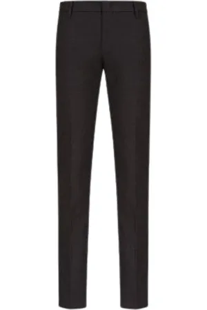 Emporio Armani Bukser, Herre, Sort, M, Bomuld, Diagonal Twill Bukser