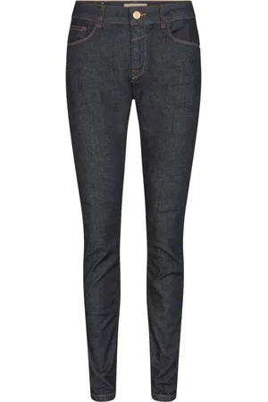 Mos Mosh Jeans, Dame, Blå, W26, Uld, Slim Fit Jeans