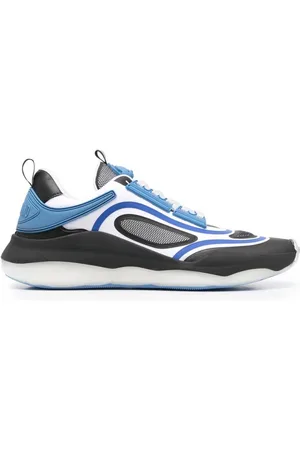 Moschino Sko, Herre, Flerfarvet, 40 EU, Panelerede lavtop sneakers