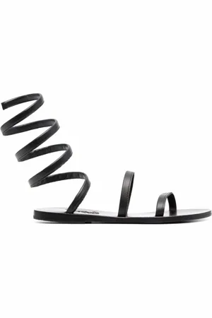 Ancient Greek Sandals Sko, Dame, Sort, 36 EU, Elegante flade sandaler til kvinder