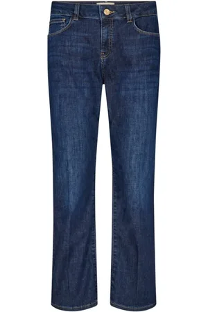 Mos Mosh Jeans, Dame, Blå, W24, Klassiske Straight Jeans til Kvinder