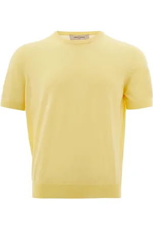 Gran Sasso Top, Herre, Gul, L, Bomuld, T-shirts