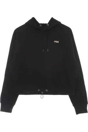 Fila Sweathshirts & Hoodies, Dame, Sort, L, Eilies beskærede hættetrøje