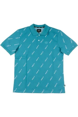 Huf Top, Herre, Blå, XL, Uld, Polo -skjorter