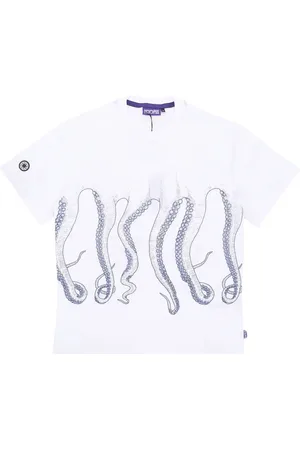 Octopus Top, Herre, Hvid, L, Mand Outline Tee