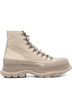 Alexander McQueen Sko, Herre, , 41 1/2 EU, Bomuld, Treadslick Støvler