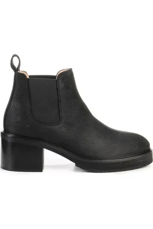 &Copenhagen Sko, Dame, Sort, 36 EU, Læder, Sort Nubuck Læder Ankelstøvler