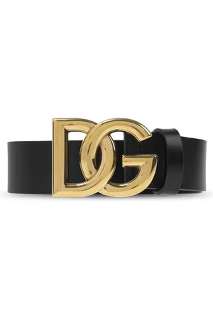 Dolce & Gabbana Tilbehør, Herre, Sort, 95 CM, Uld, Bælte med logo
