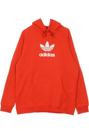 adidas Sweathshirts & Hoodies, Herre, Rød, XL, Bomuld, Premium Letvægts Hættetrøje