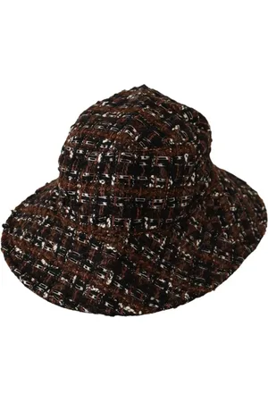 Dolce & Gabbana Tilbehør, Dame, Flerfarvet, 56 CM, Bomuld, Mønstret bøttehat