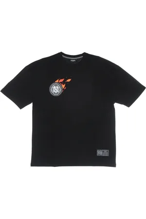 DOLLY NOIRE Top, Herre, Sort, XL, Efterårsoversize Tee