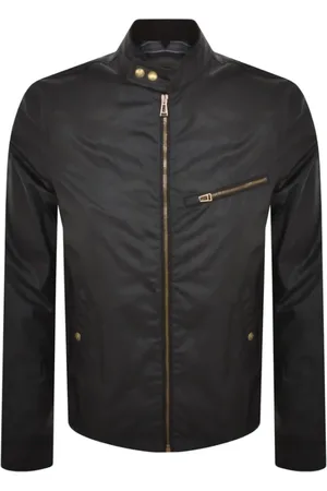 Belstaff Jakke, Herre, Sort, L, Bomuld, Sort Walkham Vokset Jakke