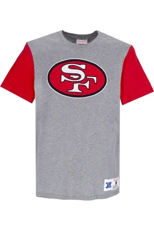 Mitchell & Ness Top, Herre, Grå, S, NFL Farveblokeret Tee